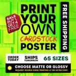 Cardstock Posters
